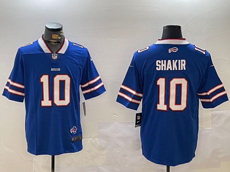 Men Buffalo Bills #10 Shakir Blue Second generation 2024 Nike Limited NFL Jersey style 2->buffalo bills->NFL Jersey